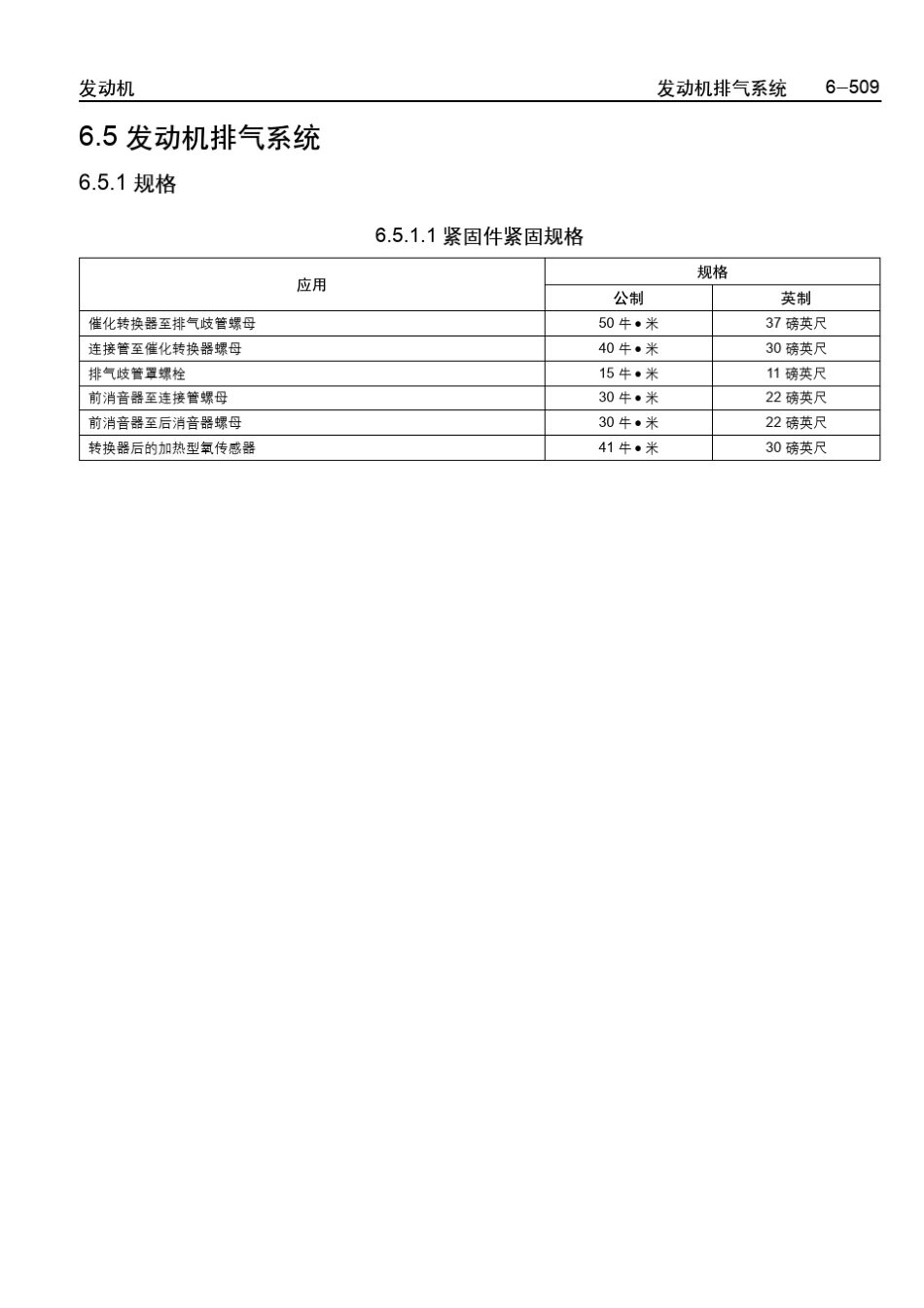 乐骋乐风维修手册二十二：发动机排气系统_第1页
