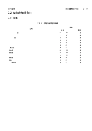 乐骋乐风维修手册六：方向盘和转向柱