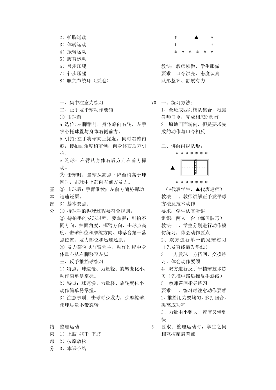 乒乓球兴趣课教案_第3页