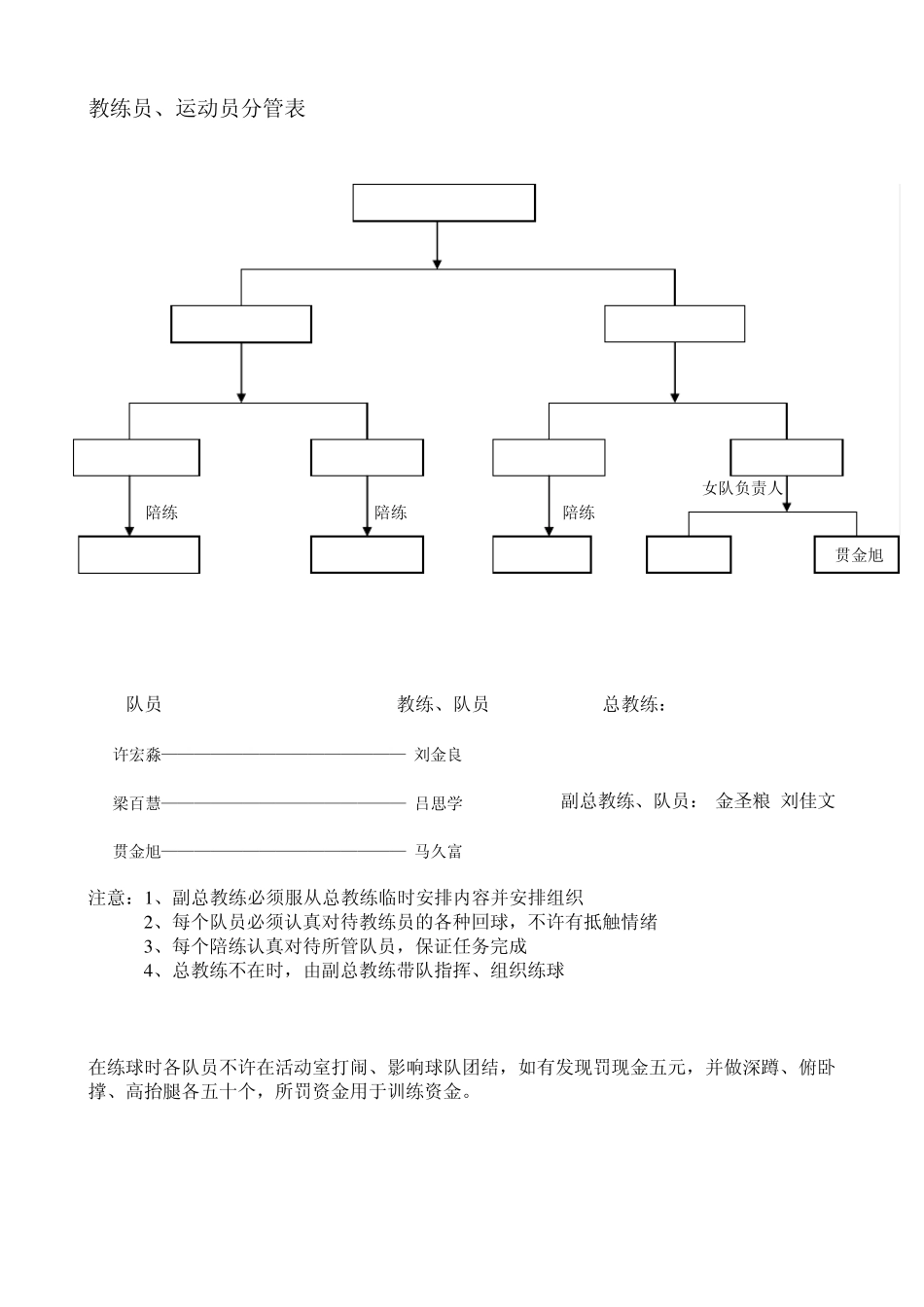 乒乓球培训方案_第1页