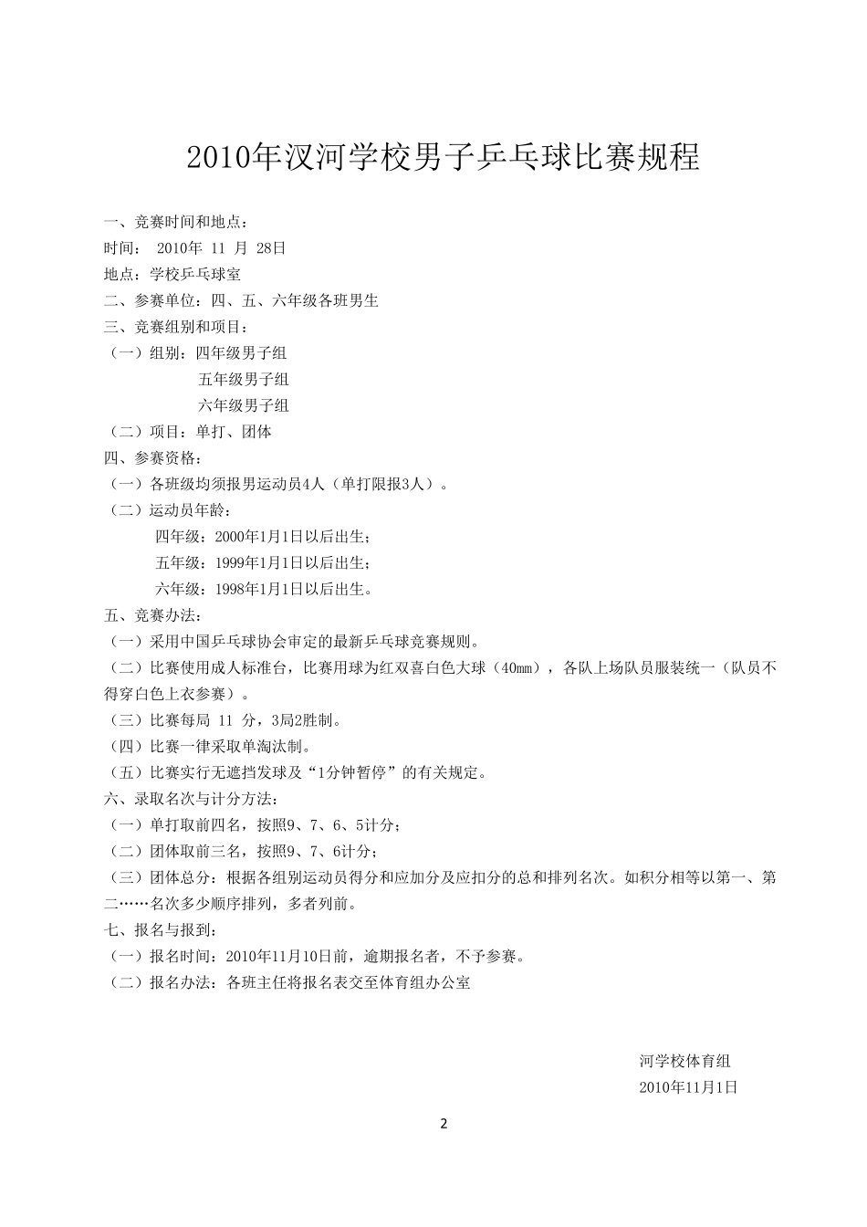 乒乓球秩序册_第2页