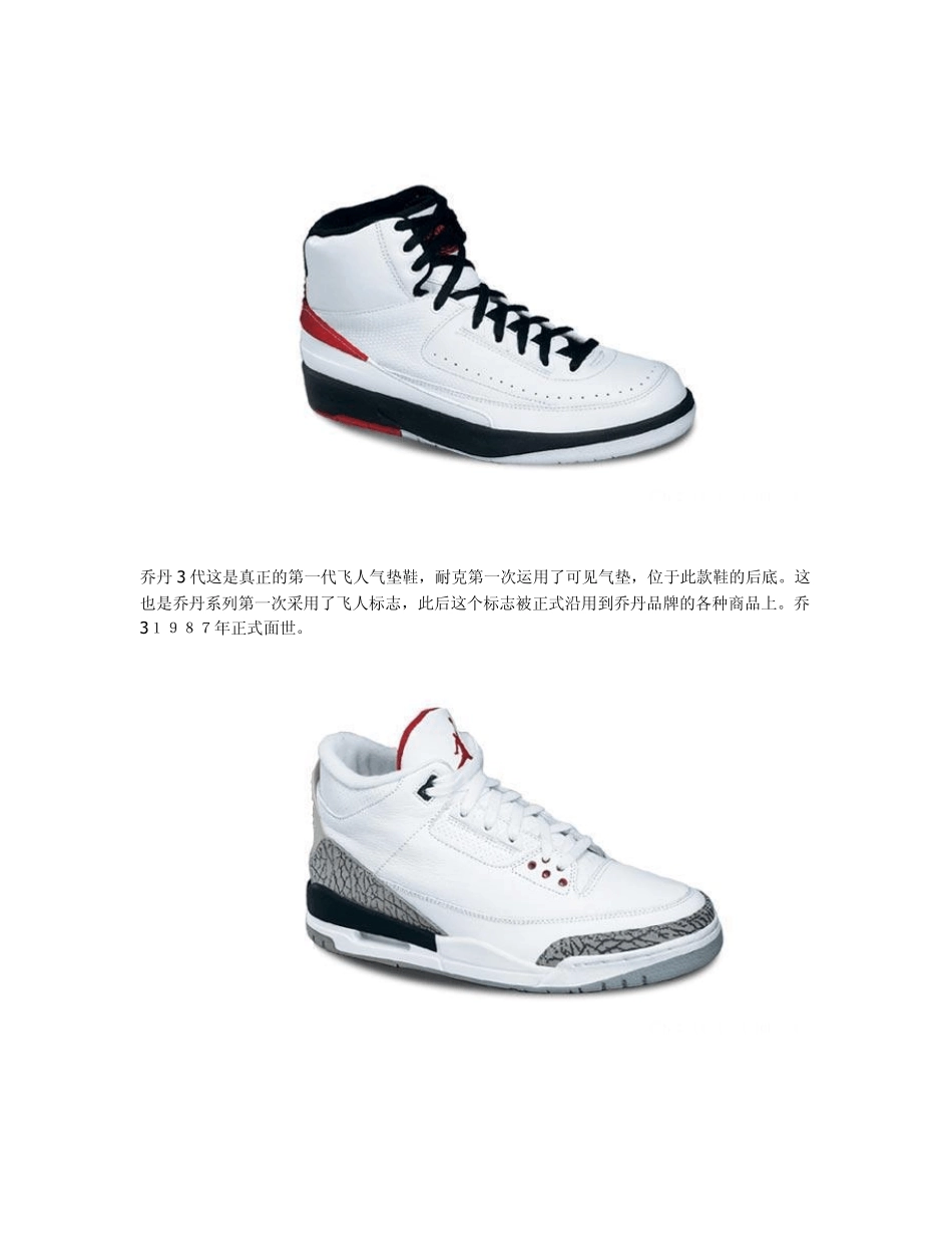 乔丹系列篮球鞋介绍_第2页