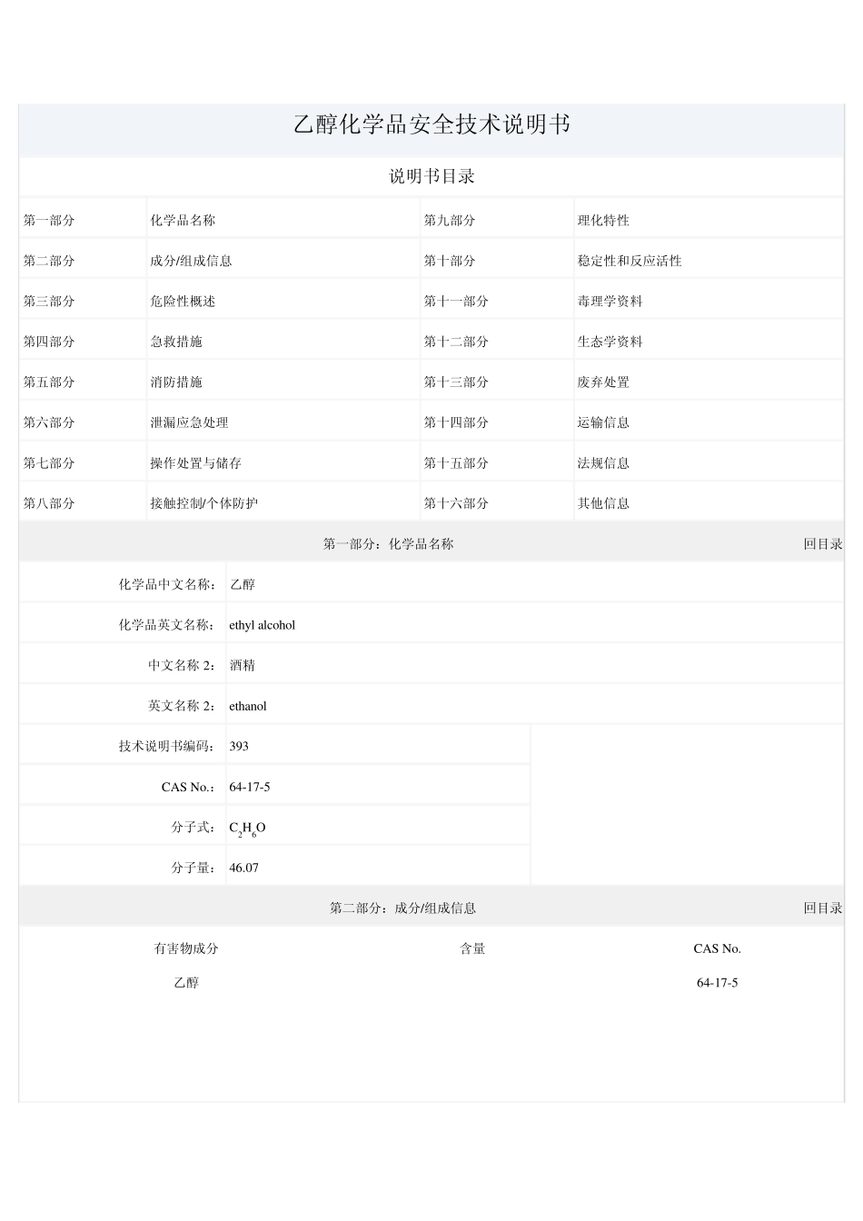 乙醇安全说明书_第3页