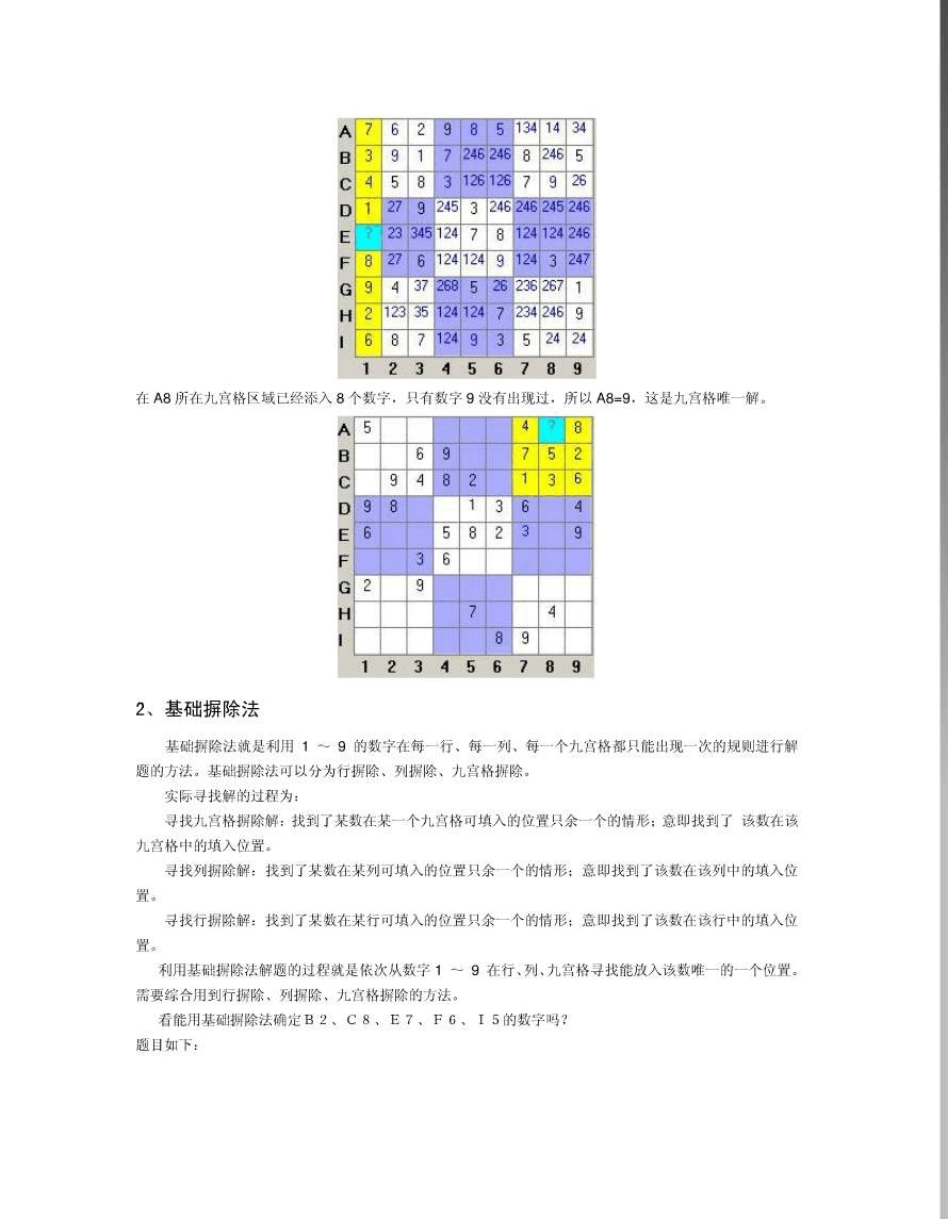 九宫格数独的解法_第2页