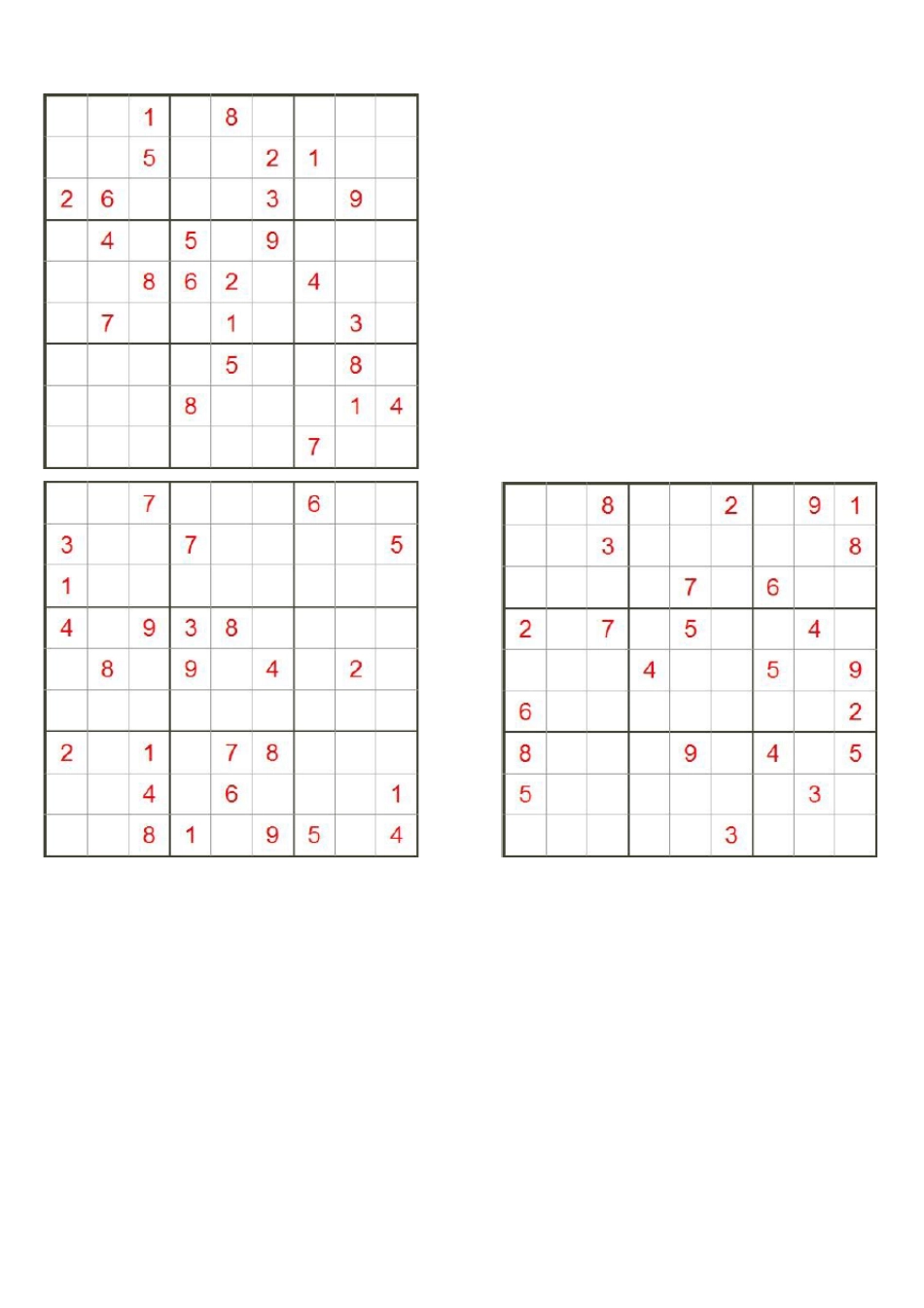 九宫格数独题目_第1页