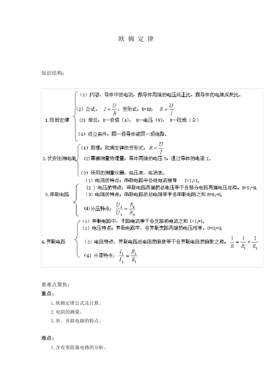 九年级物理欧姆定律_第1页