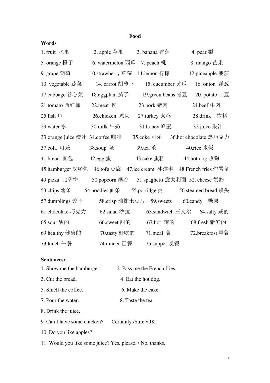 习思备考词汇与句型专项_第2页