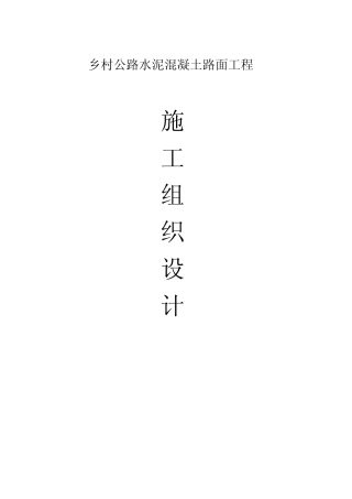 乡村公路水泥混凝土路面工1