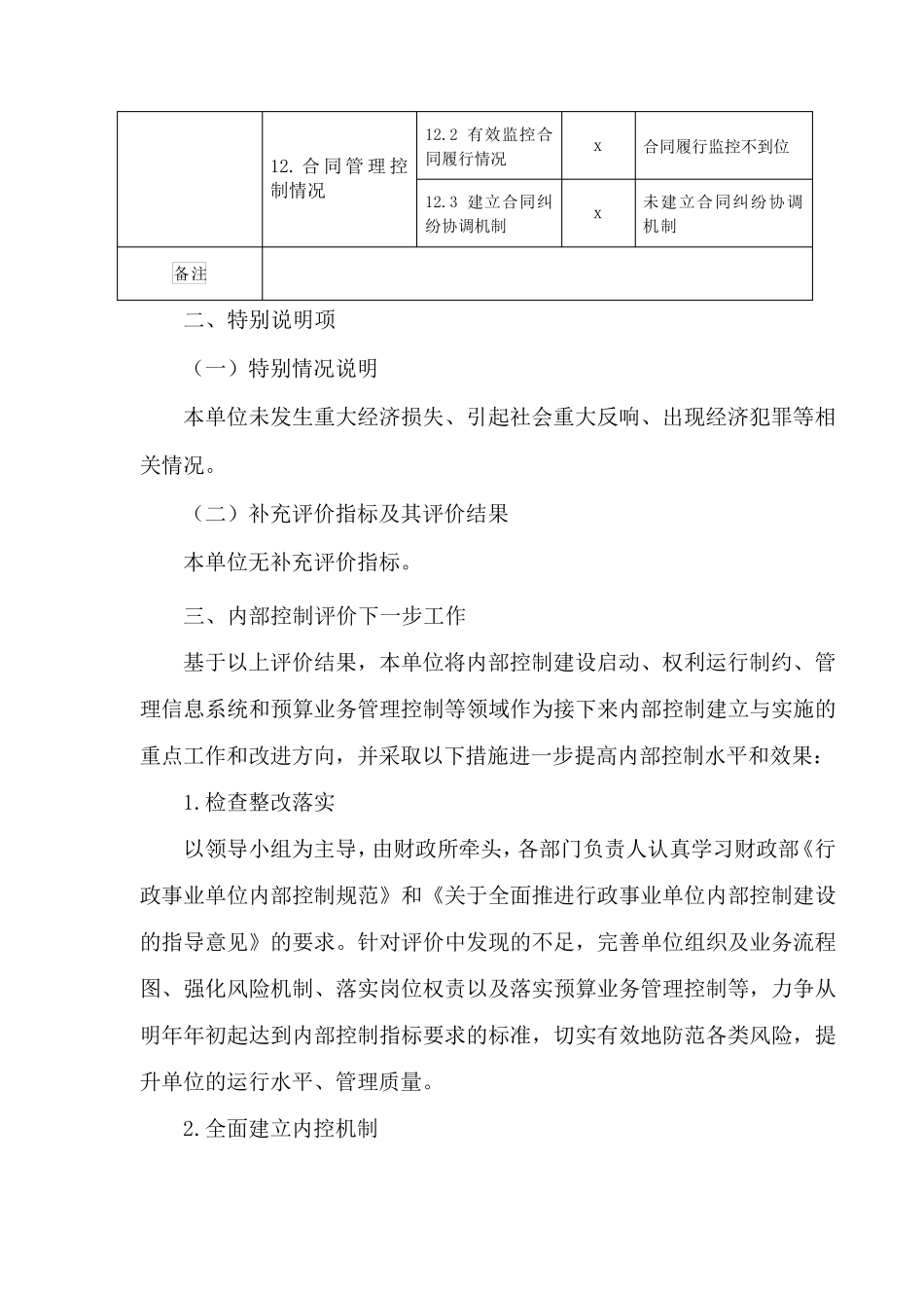 乡镇内部控制考核评价报告_第3页