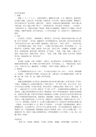 书法名人简介