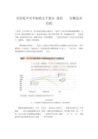 买信托不可不知的五个重点没有100万擦边买信托
