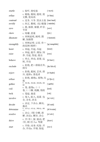 乱序带音标考研词汇(全5512词)