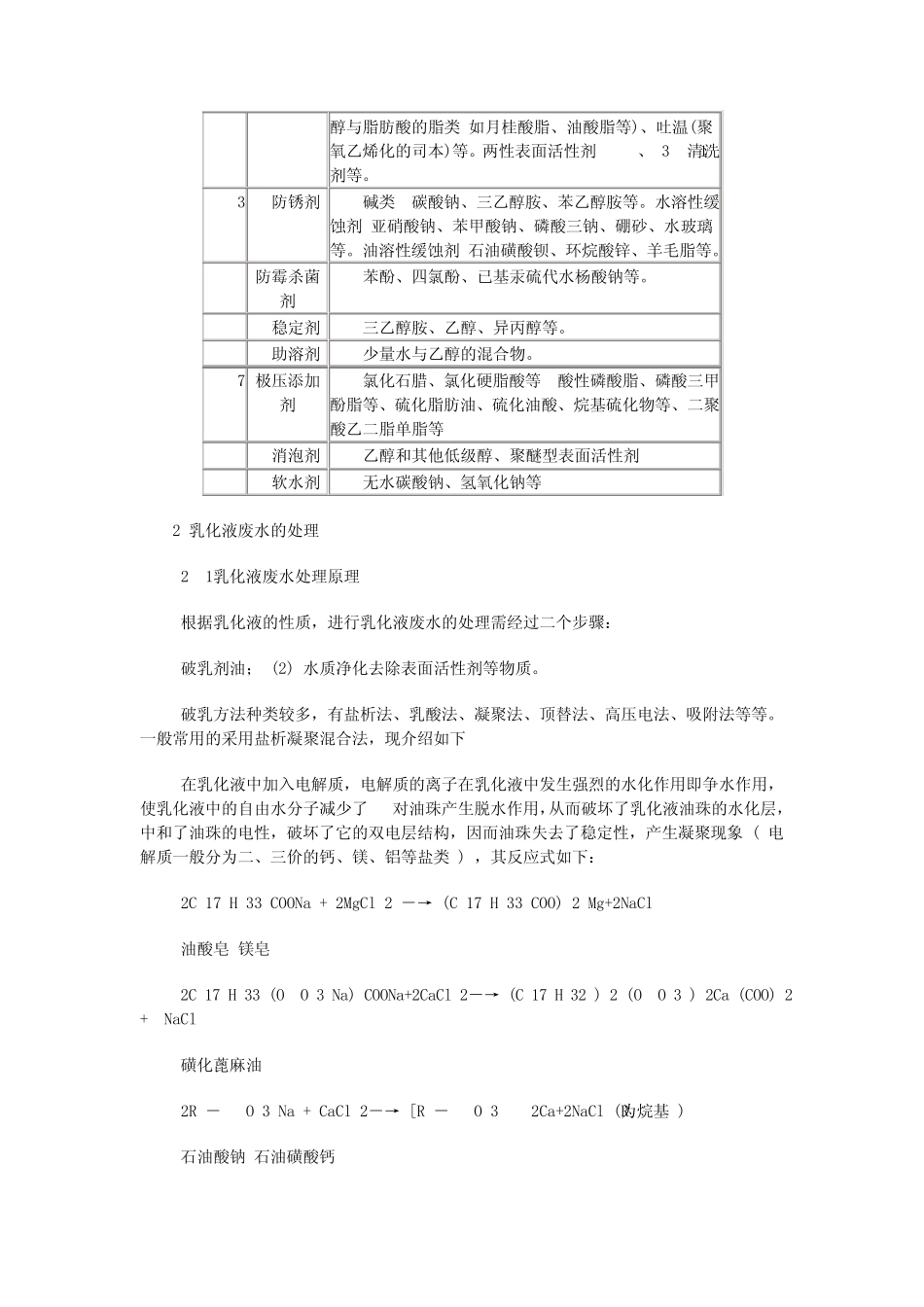 乳化液废水处理及设备的研制_第2页