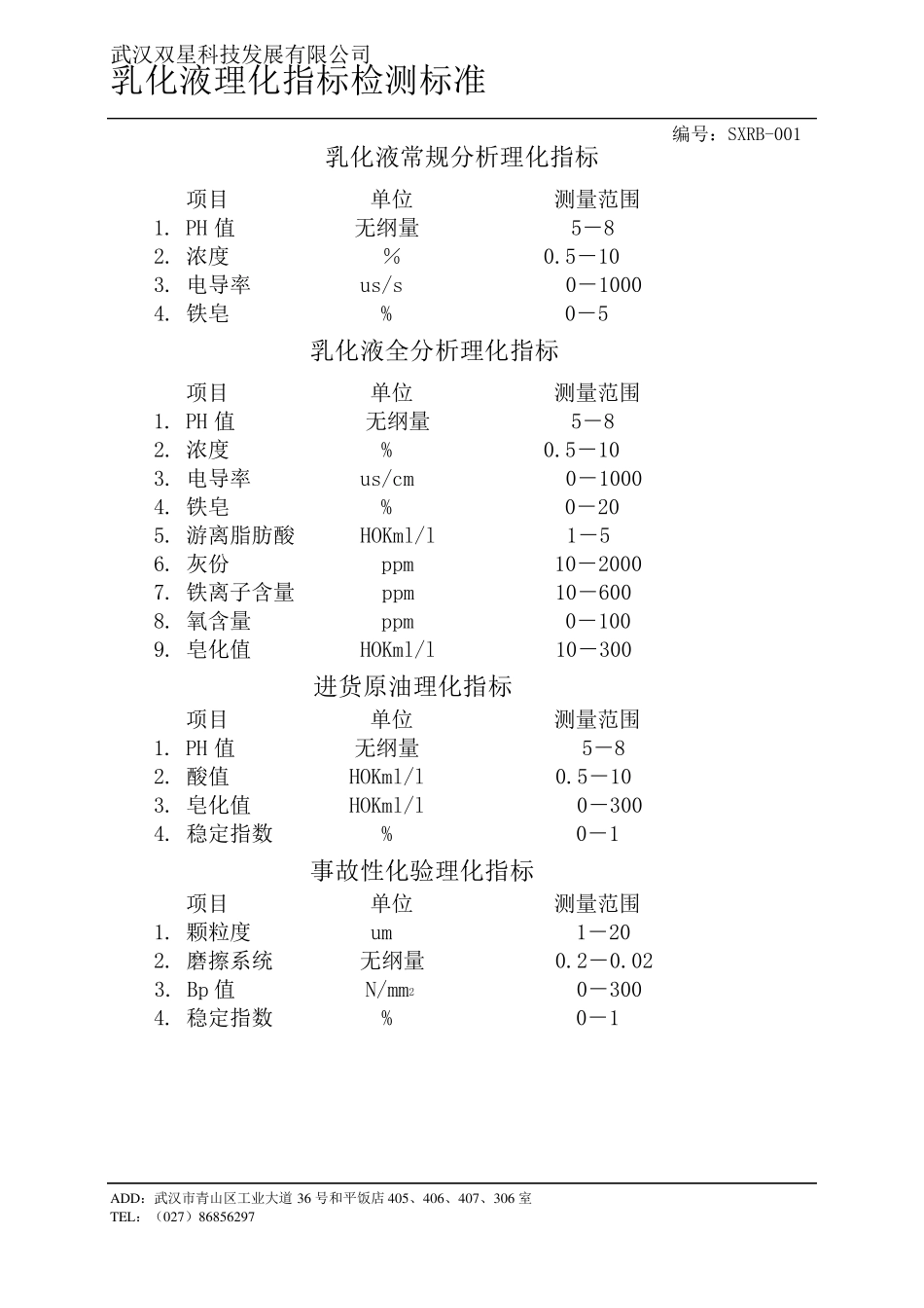 乳化液理化指标检测标准_第1页