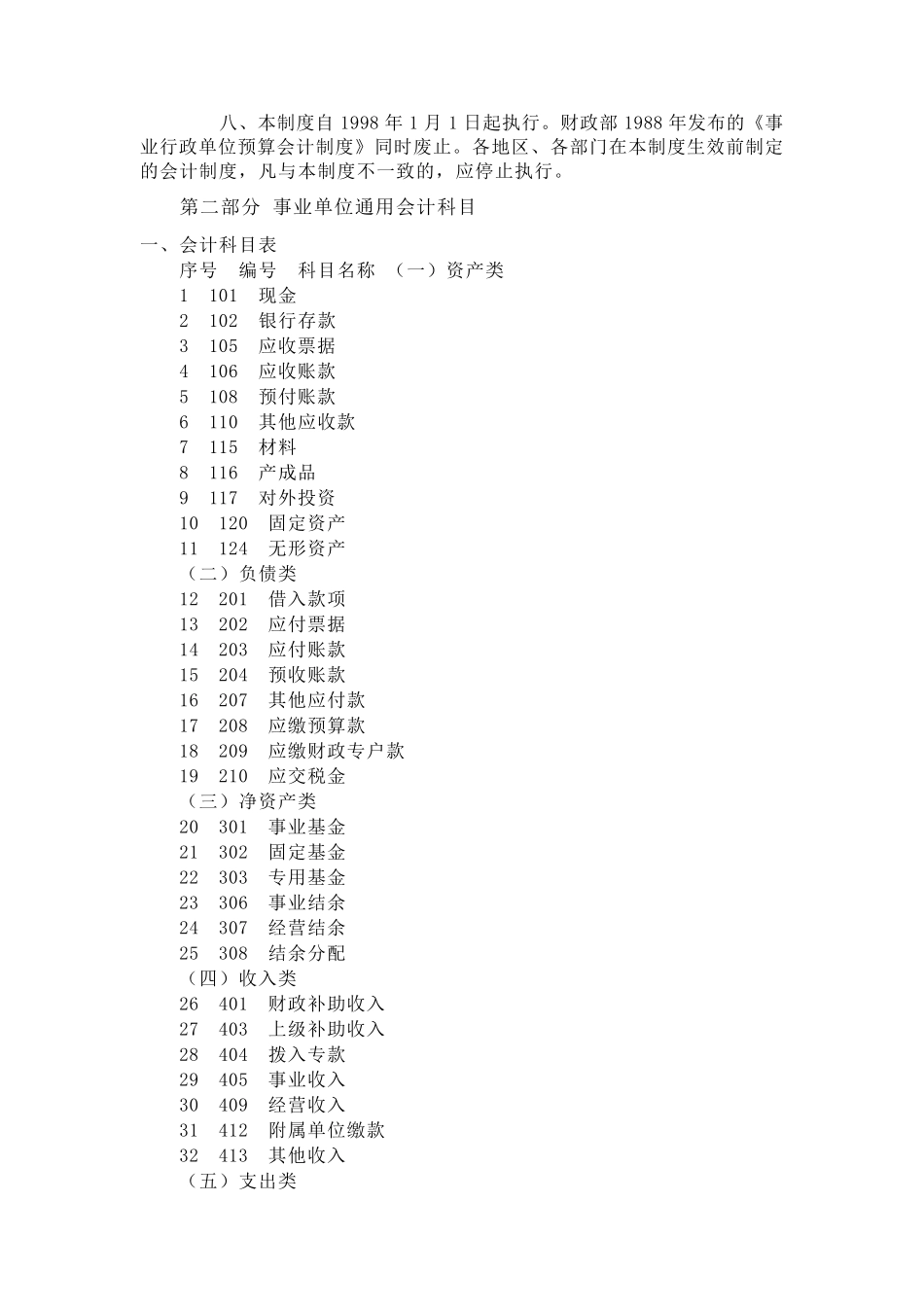 事业单位会计制度——1997年7月17日发布_第2页