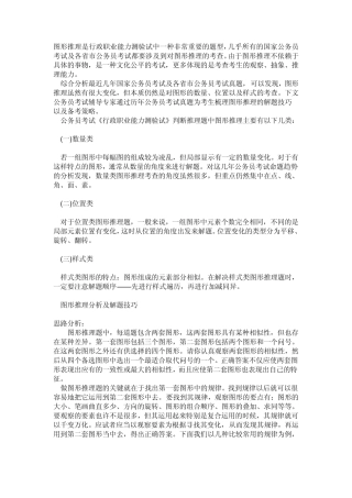 事业单位图形推理