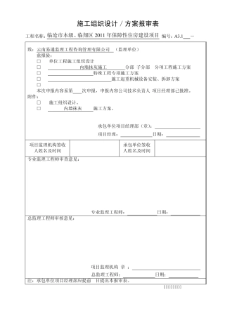 内墙抹灰工程施工方案