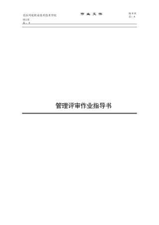 内审作业指导书