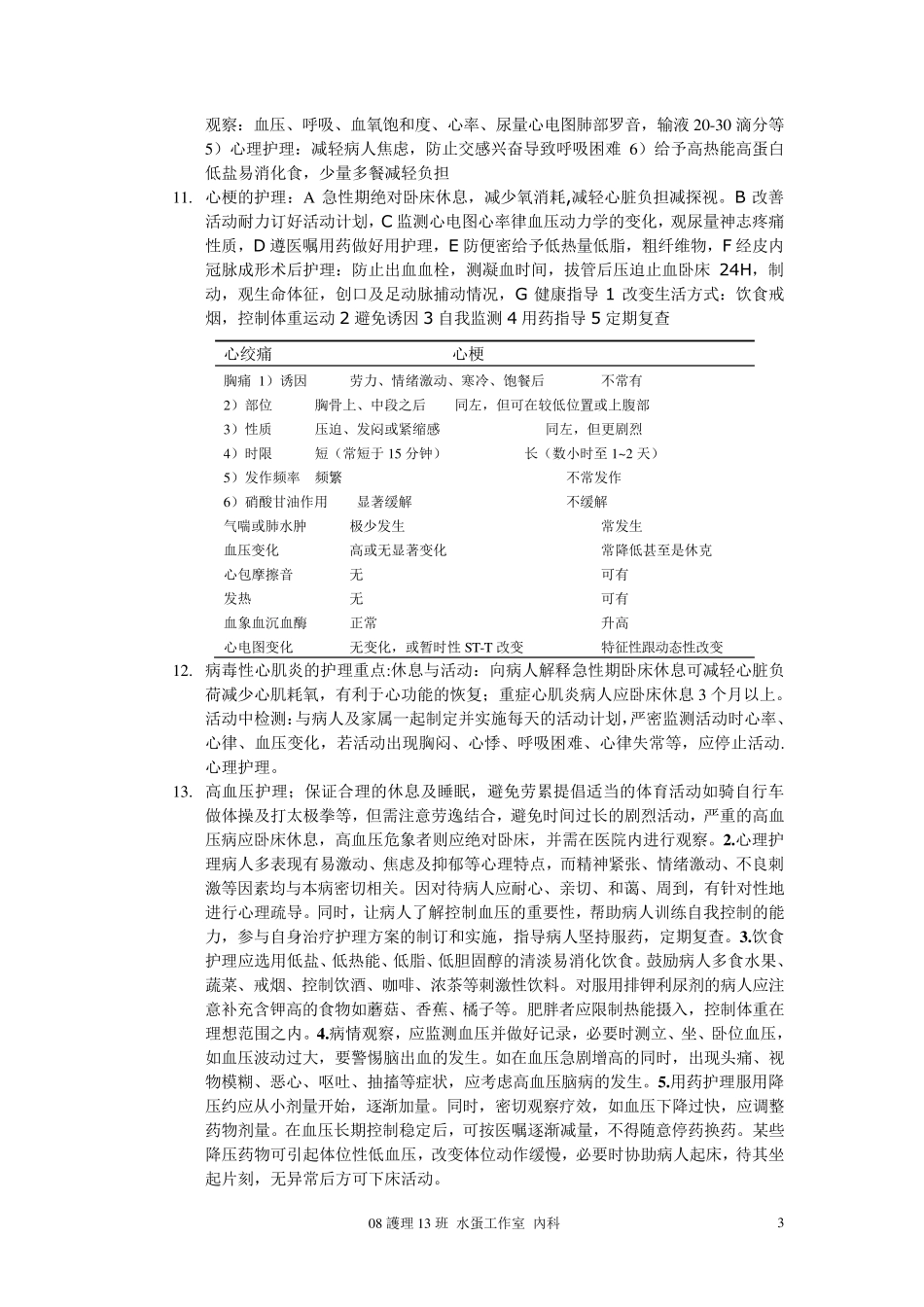 内科护理学问答题_第3页