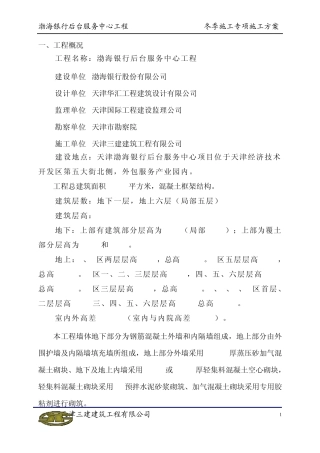 冬季施工专项方案