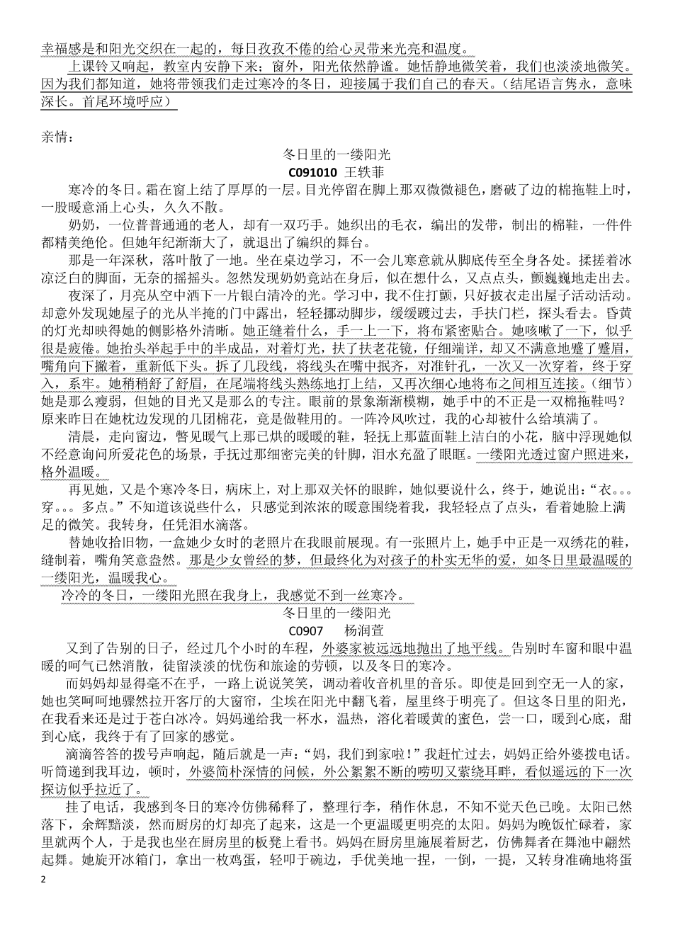 冬日里的阳光范文_第2页