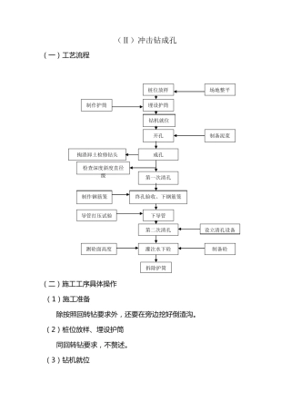 冲击钻施工方案