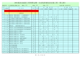 冶金仪表安装工程预算书第五册上篇