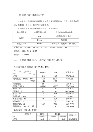 冷冻机油试验手册