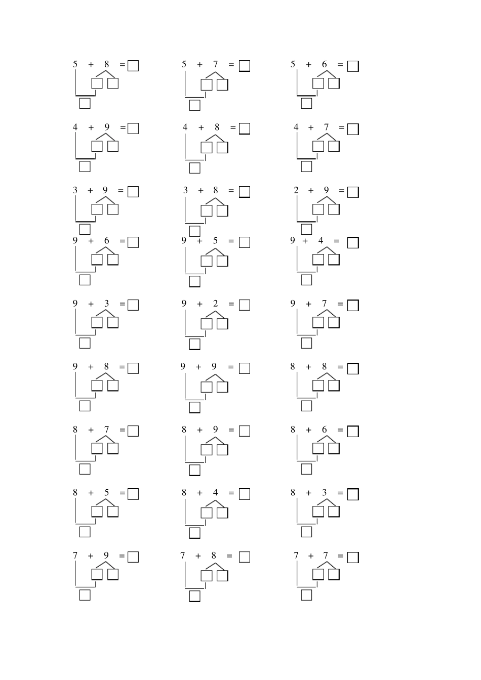 凑十法练习题_第2页