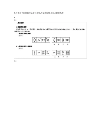 几乎概括了图形推理的所有类型