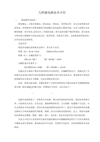 几种微电解技术介绍