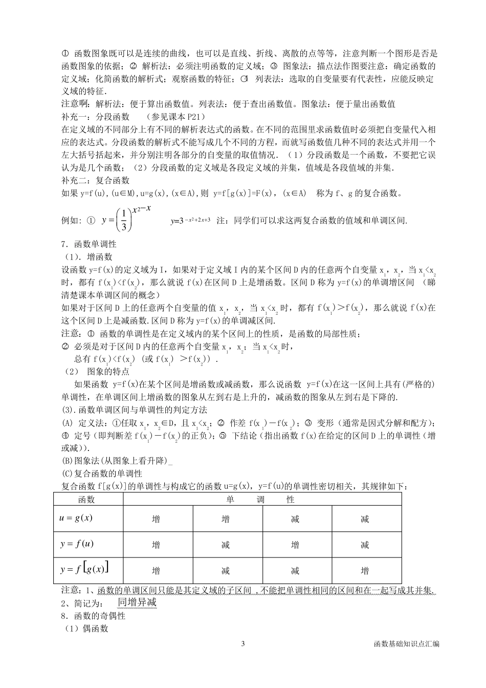 函数基础知识点汇编_第3页