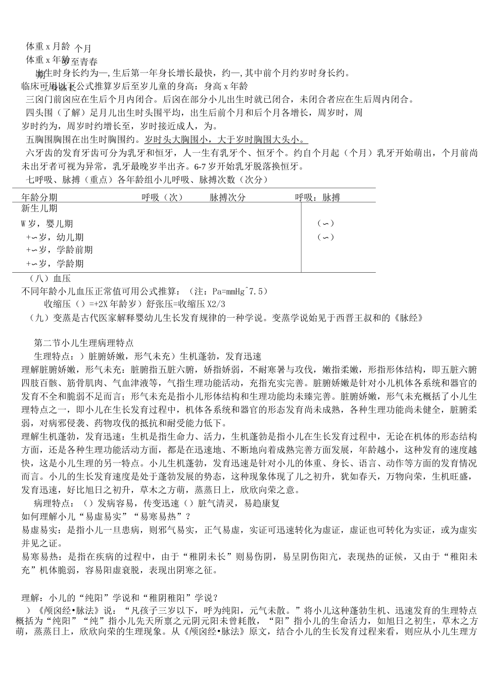 中西医结合儿科学复习重点_第2页