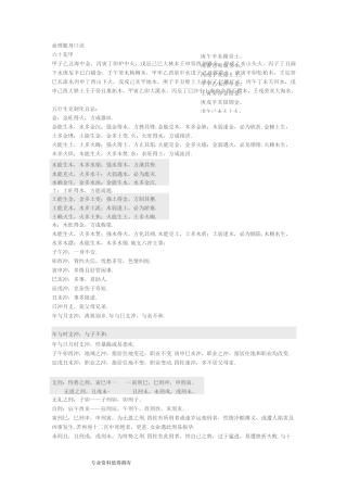 甲子乙丑海中金丙寅丁卯炉中火