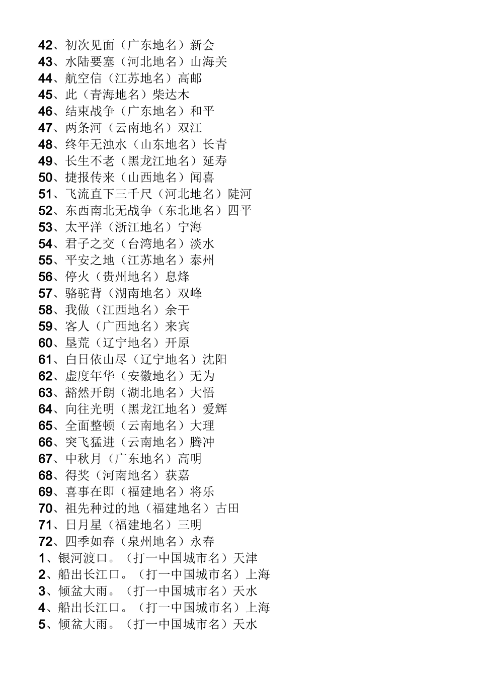 灯谜大全及答案地名_第3页