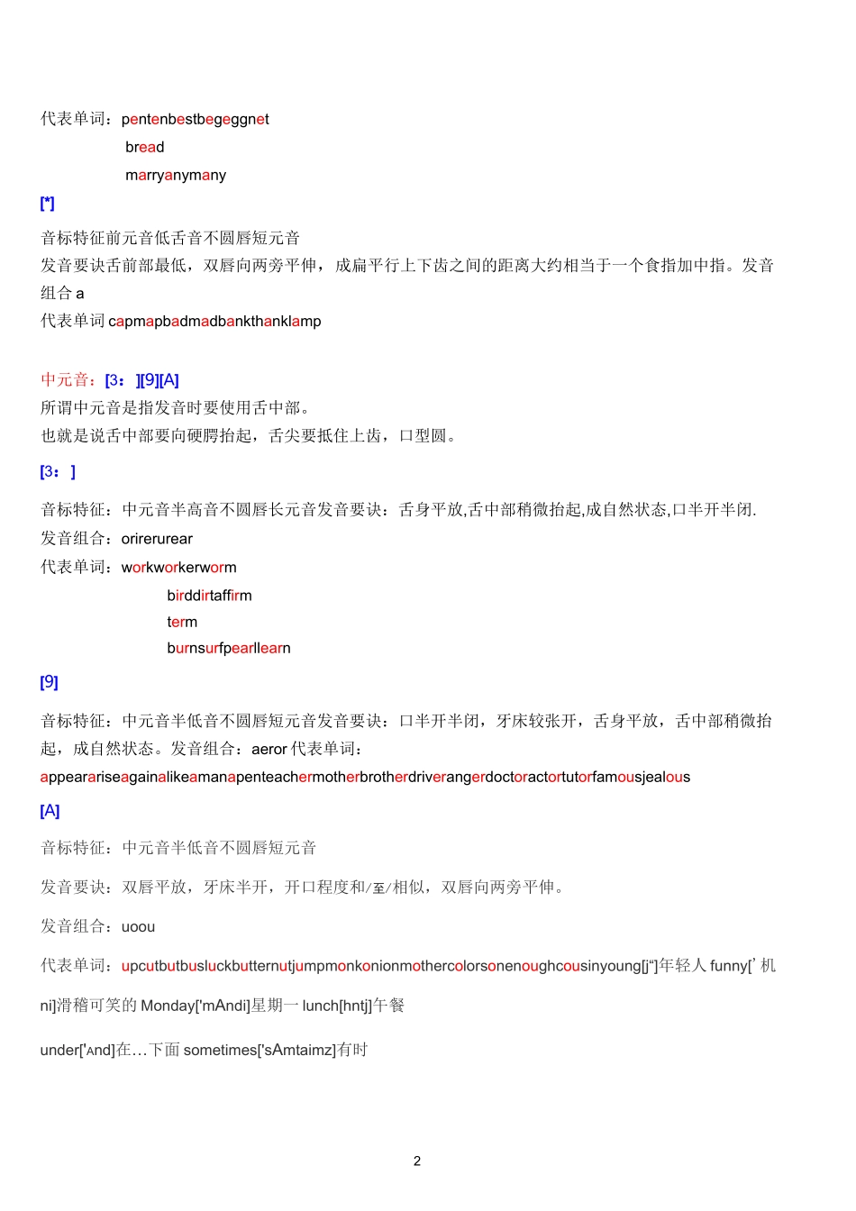 国际音标速成_第2页