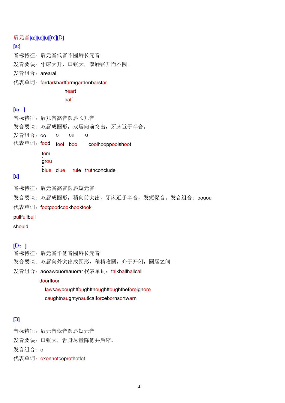 国际音标速成_第3页