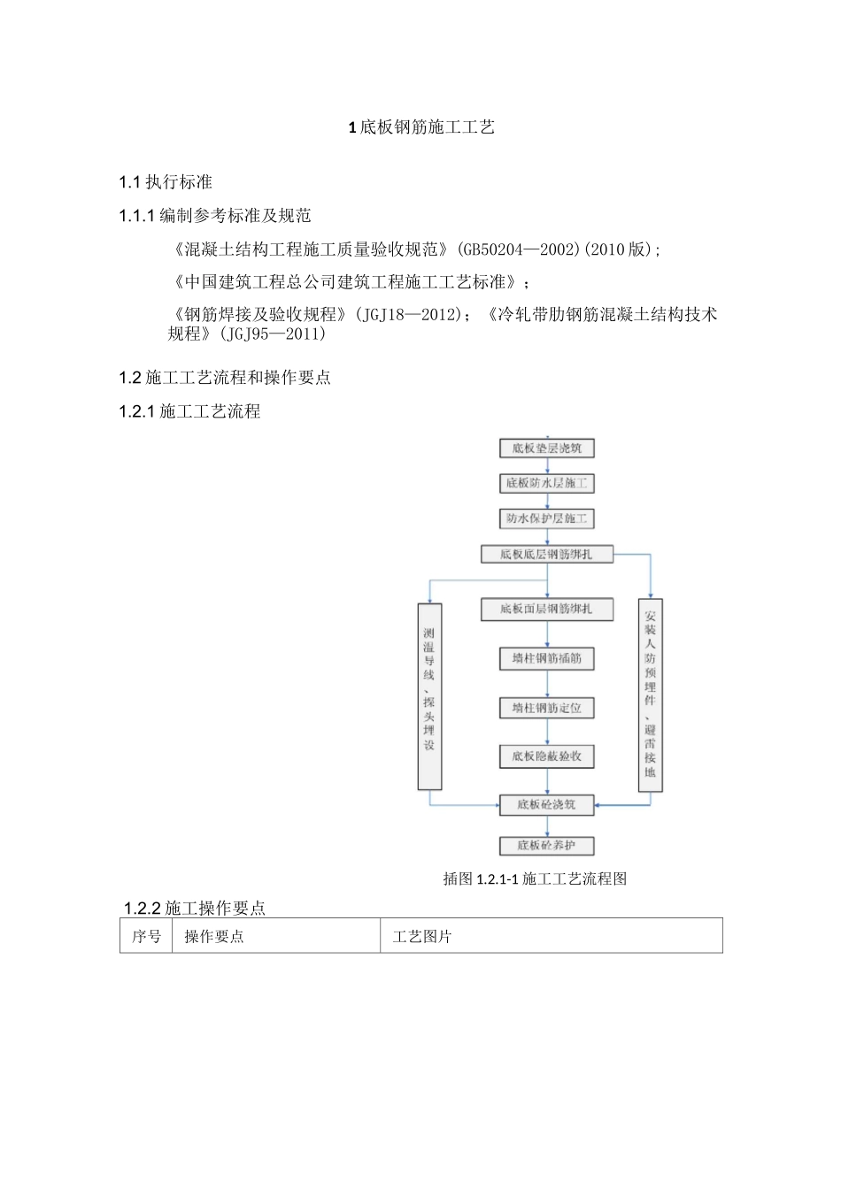 底板钢筋施工工艺_第1页