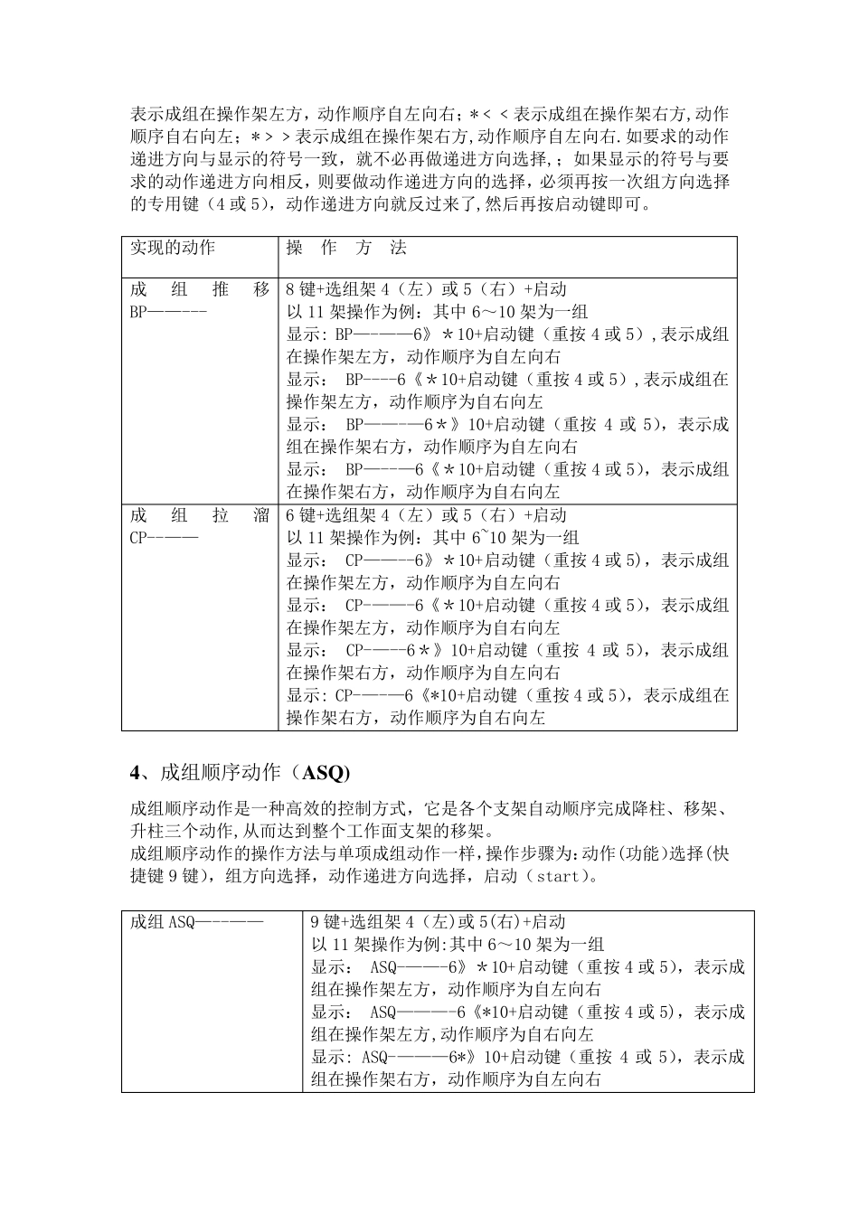 电液控支架操作、检修规程_第3页