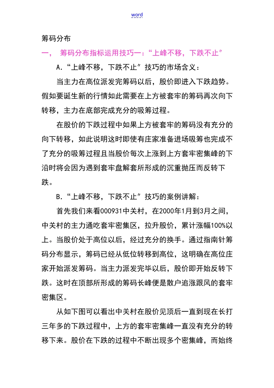 筹码分布之四大形态详解_第1页