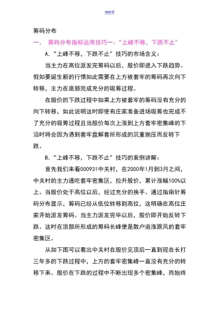 筹码分布之四大形态详解