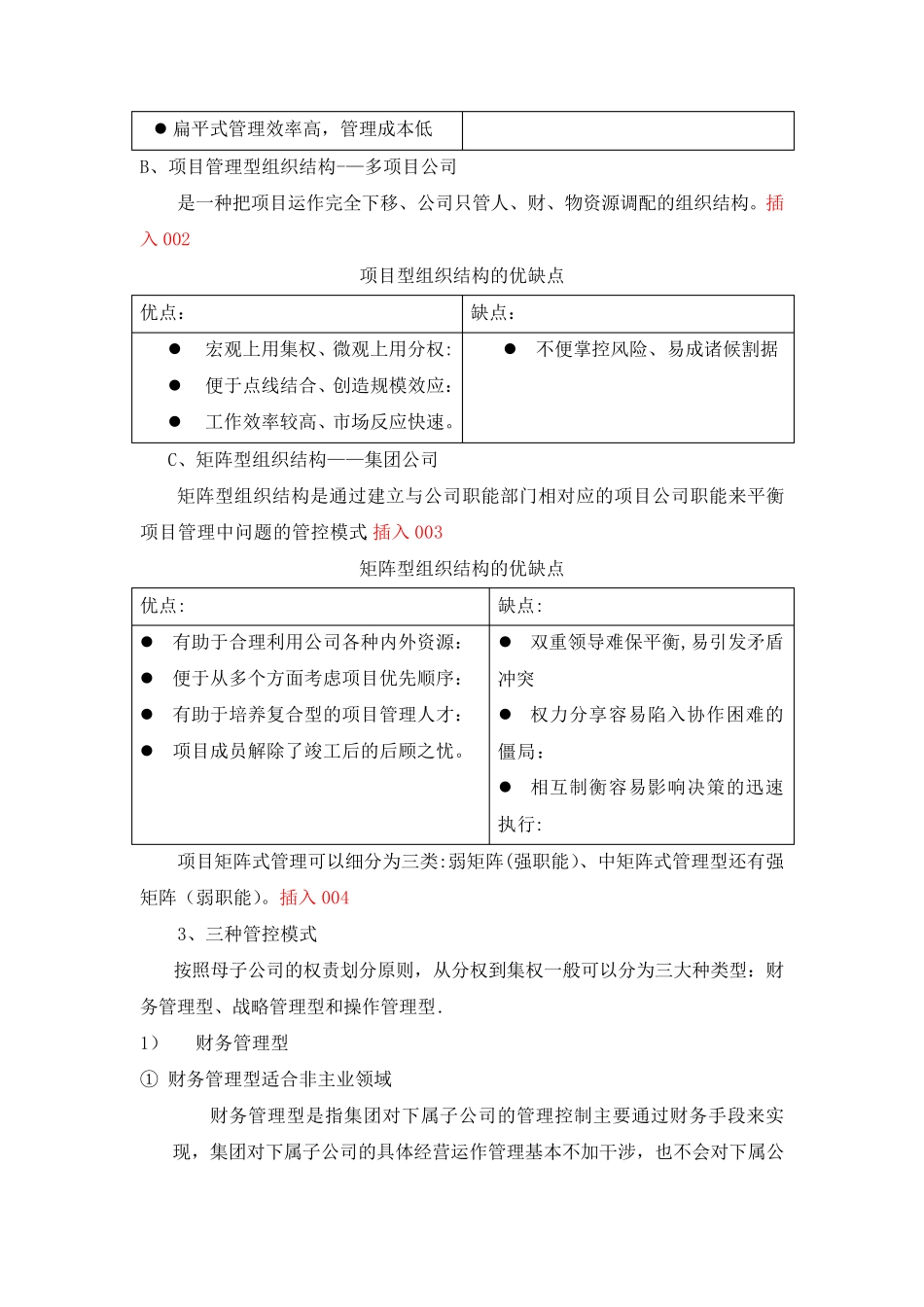 组织管控之剖析房地产企业集团“三种管控模式”_第2页