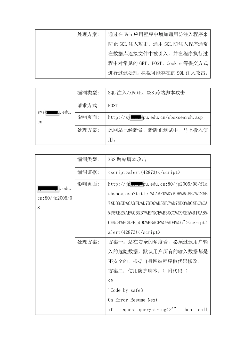 网站漏洞整改报告_第3页