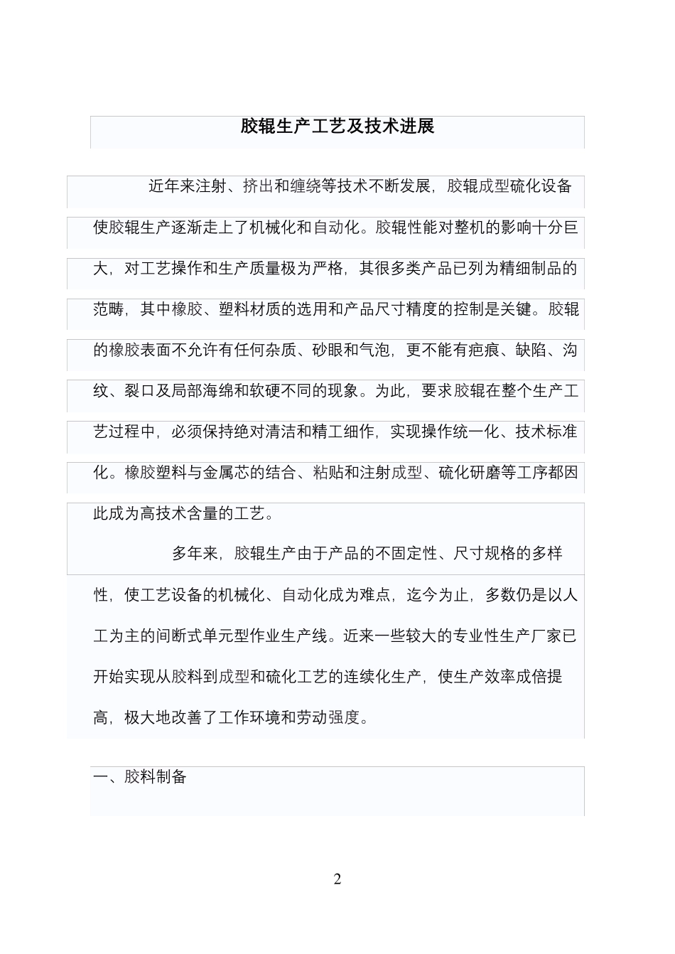 胶辊生产工艺及技术进展_第2页