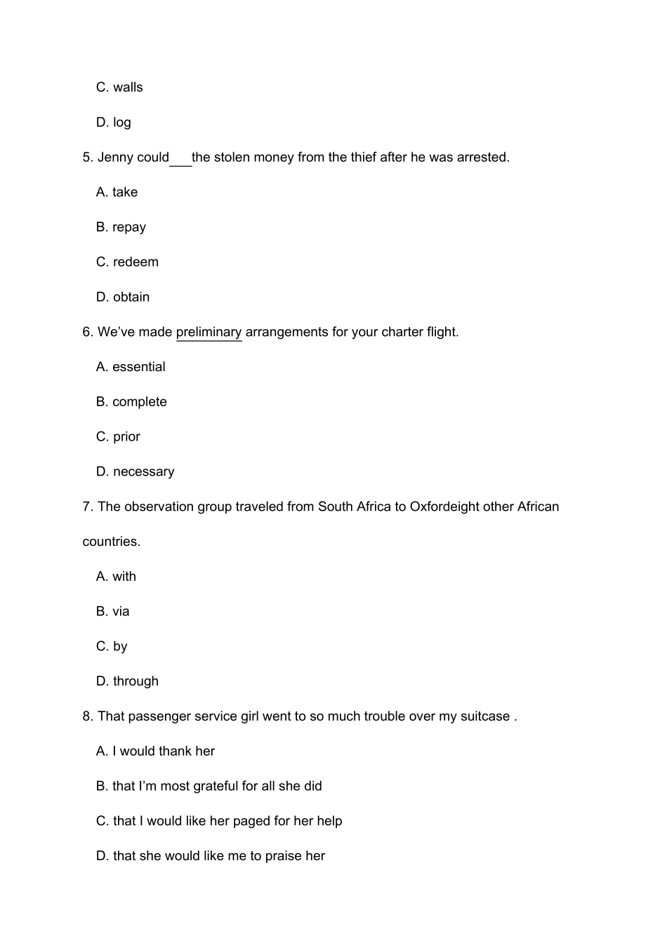 航空英语习题_第3页