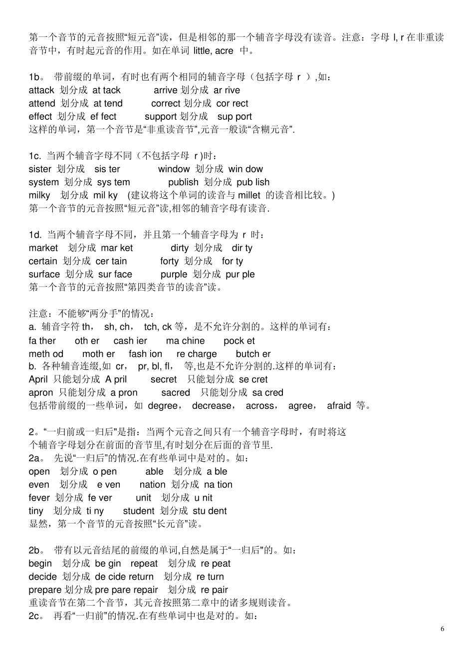 英语单词音节的划分方法_第2页