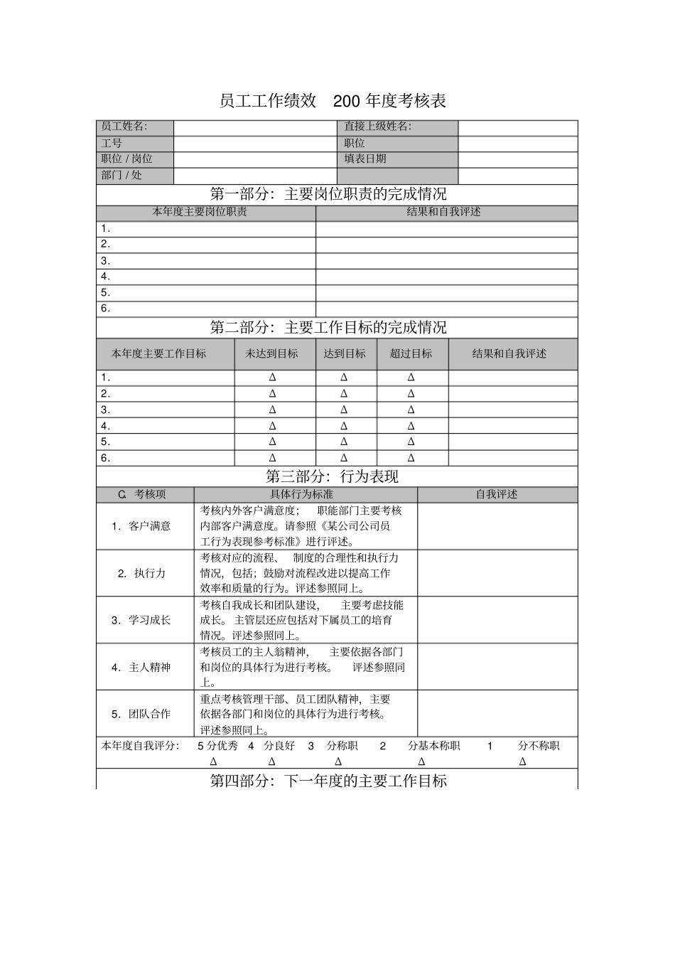 年绩效考核应用表格_第2页