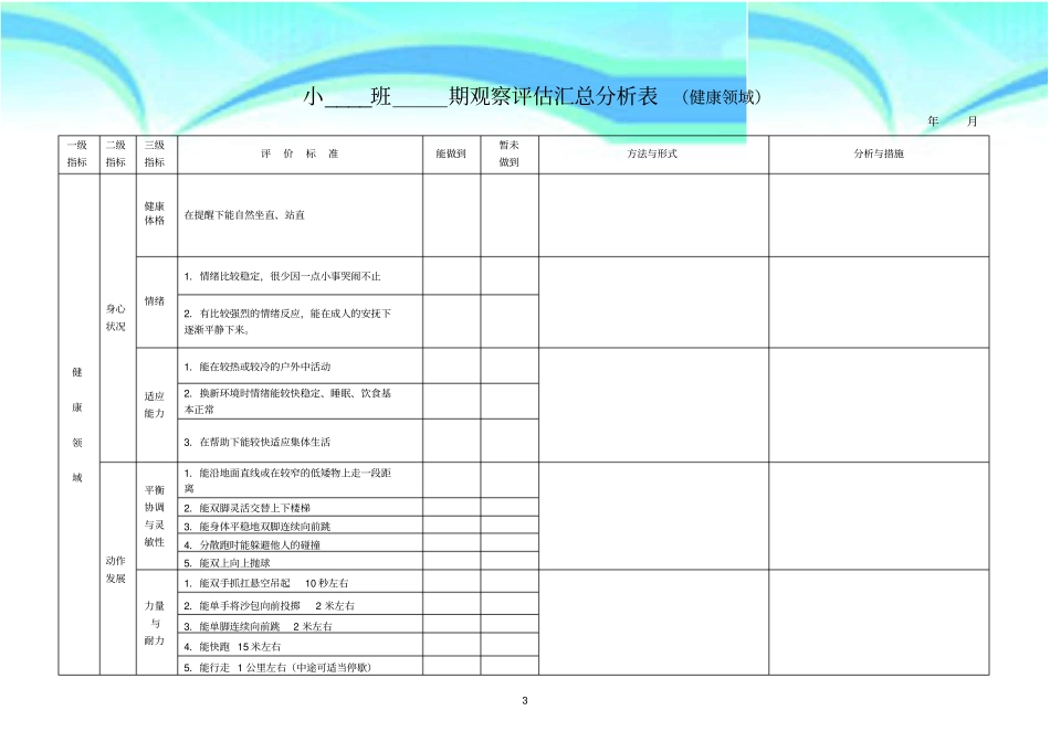 幼儿发展水平总结分析表修改_第3页