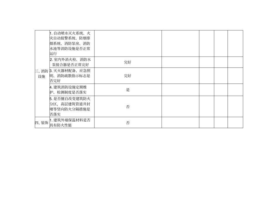 幼儿园--学校消防安全隐患排查表_第2页