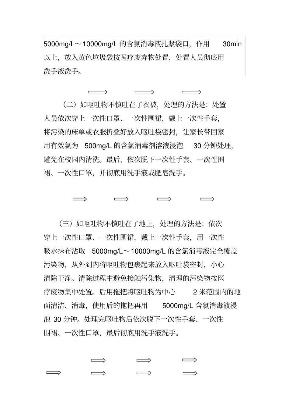 幼儿园、学校呕吐物处置方法_第2页